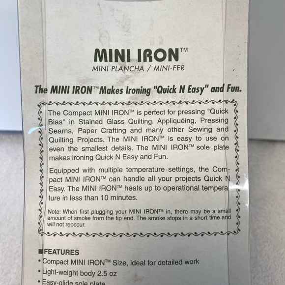 Mini Iron By Clover Needlecraft Crafting Iron Art No MCI 900 NEW - Picture 6 of 16